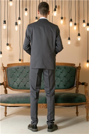 Pants - Vest - Jacket - 3 Piece Suit - Lined - Smoked -  MDV100MDV100-FÜMEModaviki