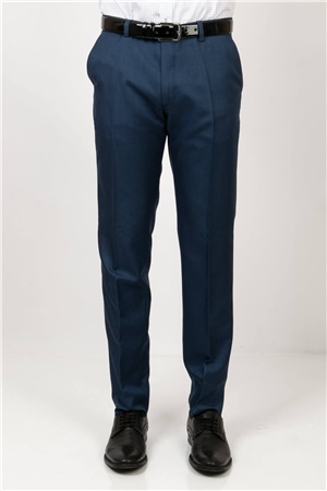 Men's Skinny Leg Fabric Trousers Navy Blue MDV203MDV203-LACİVERTModaviki