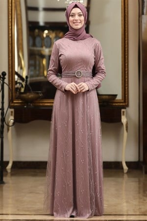 Lina Abiye Elbise Gül Kurusu SD56SD56-GÜL KURUSUSude Tekstil