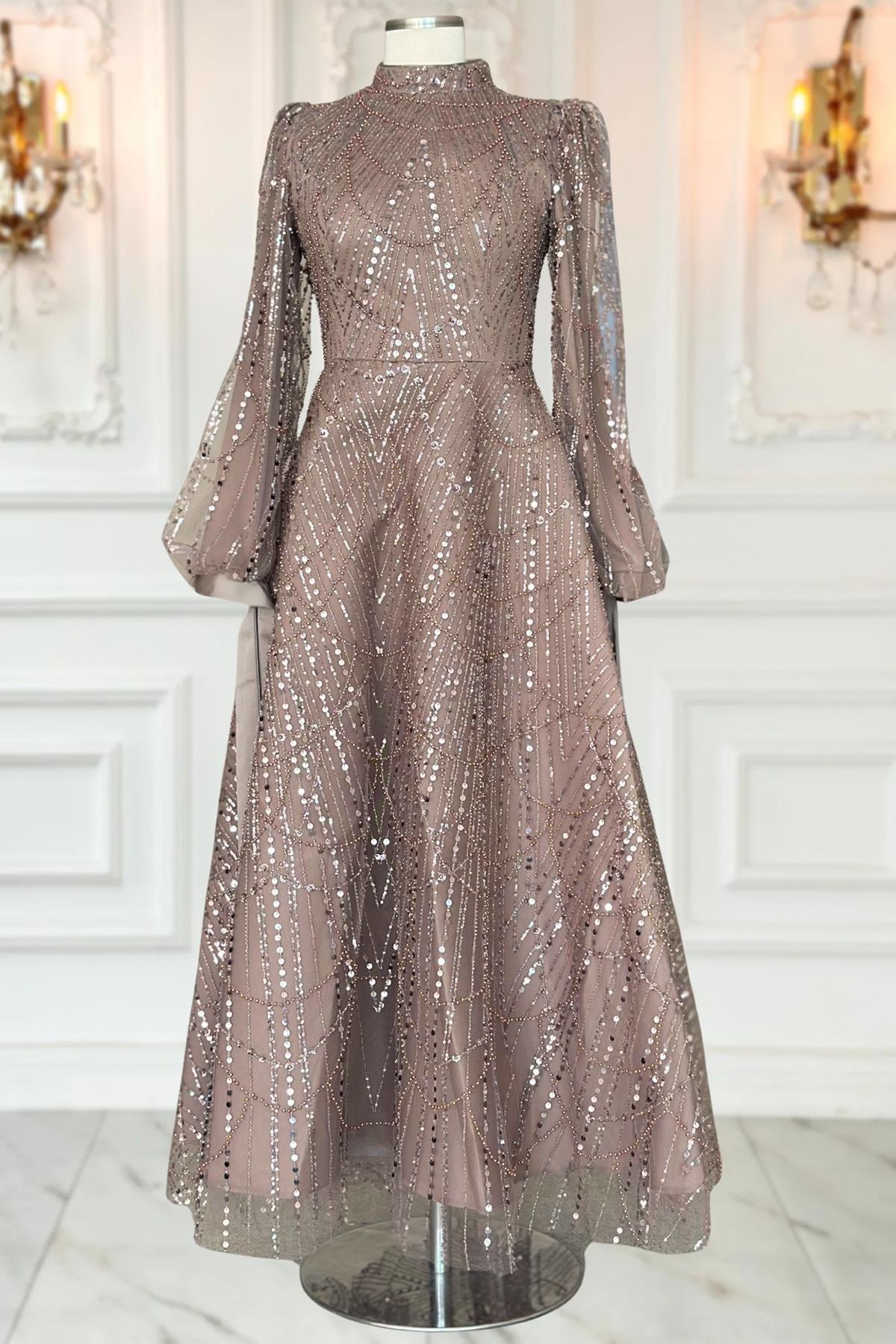 Karina Abiye Vizon AMH1074AMH1074-VİZONAmine Hüma