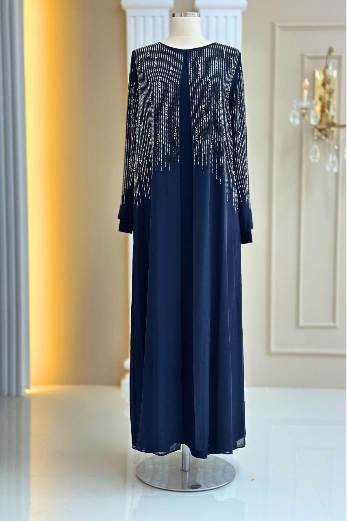 Deren Abiye Lacivert AMH1114AMH1114-LacivertAmine Hüma