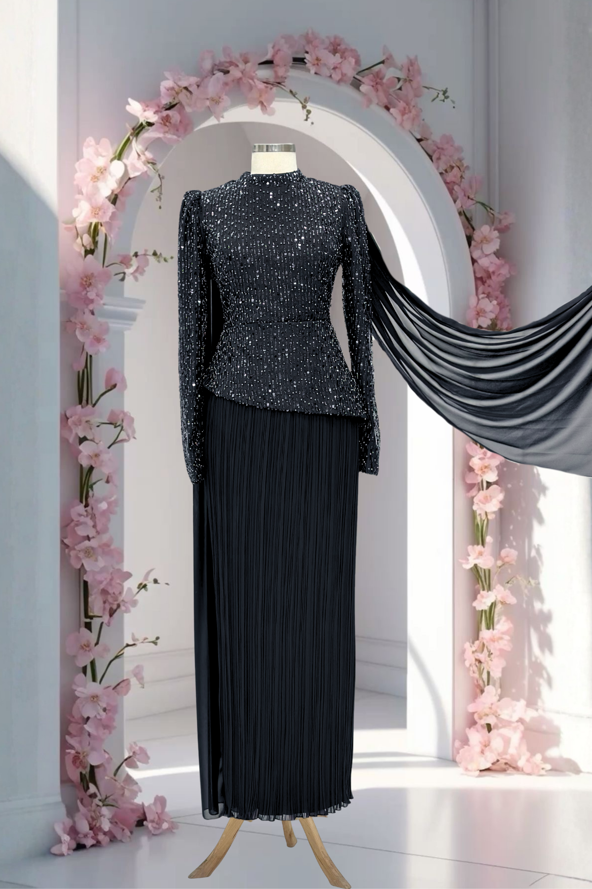 Masal Abiye Siyah AMH1134AMH1134-SiyahAmine Hüma