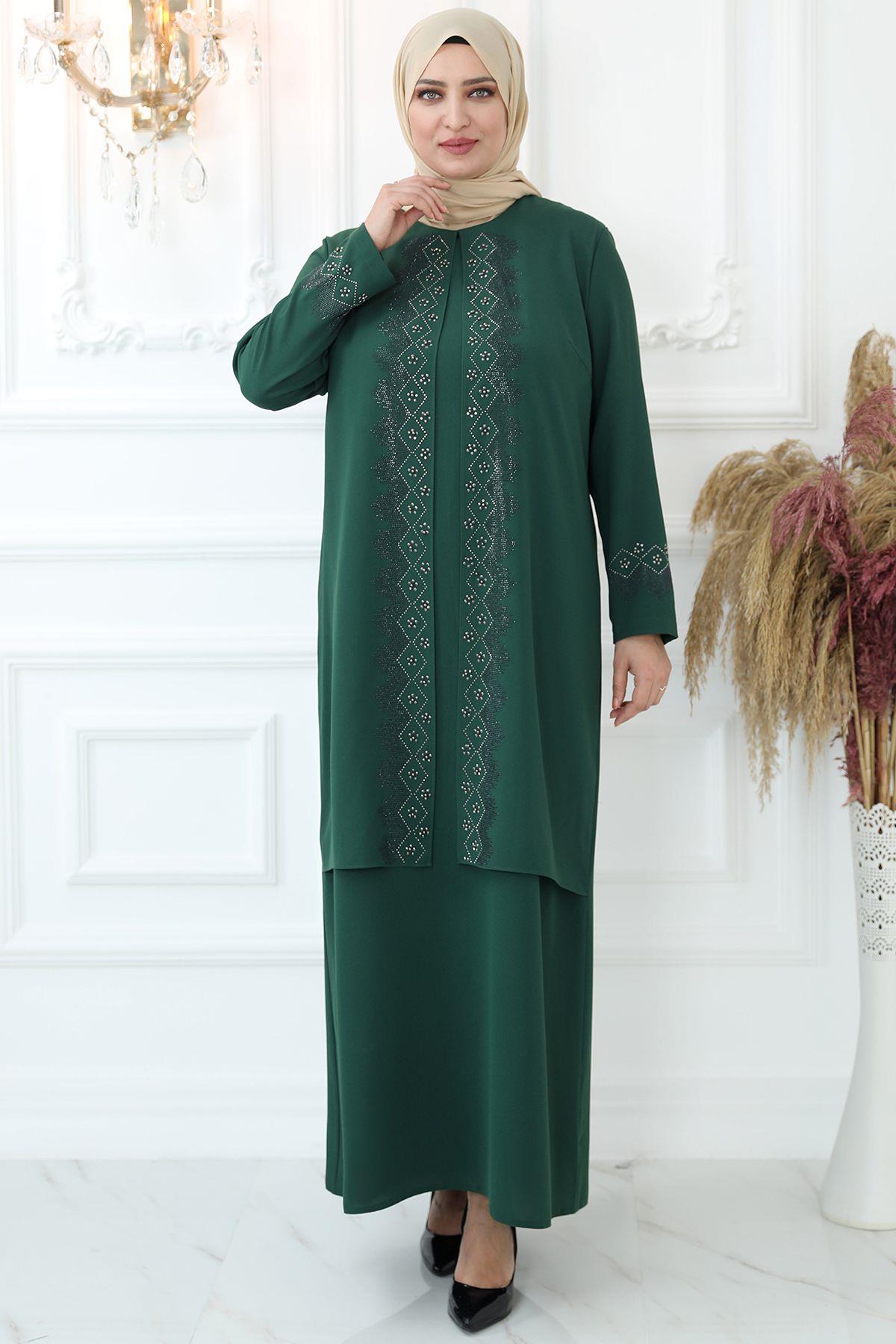 Hatun Abiye Zümrüt  AMH858AMH858-ZÜMRÜTAmine Hüma