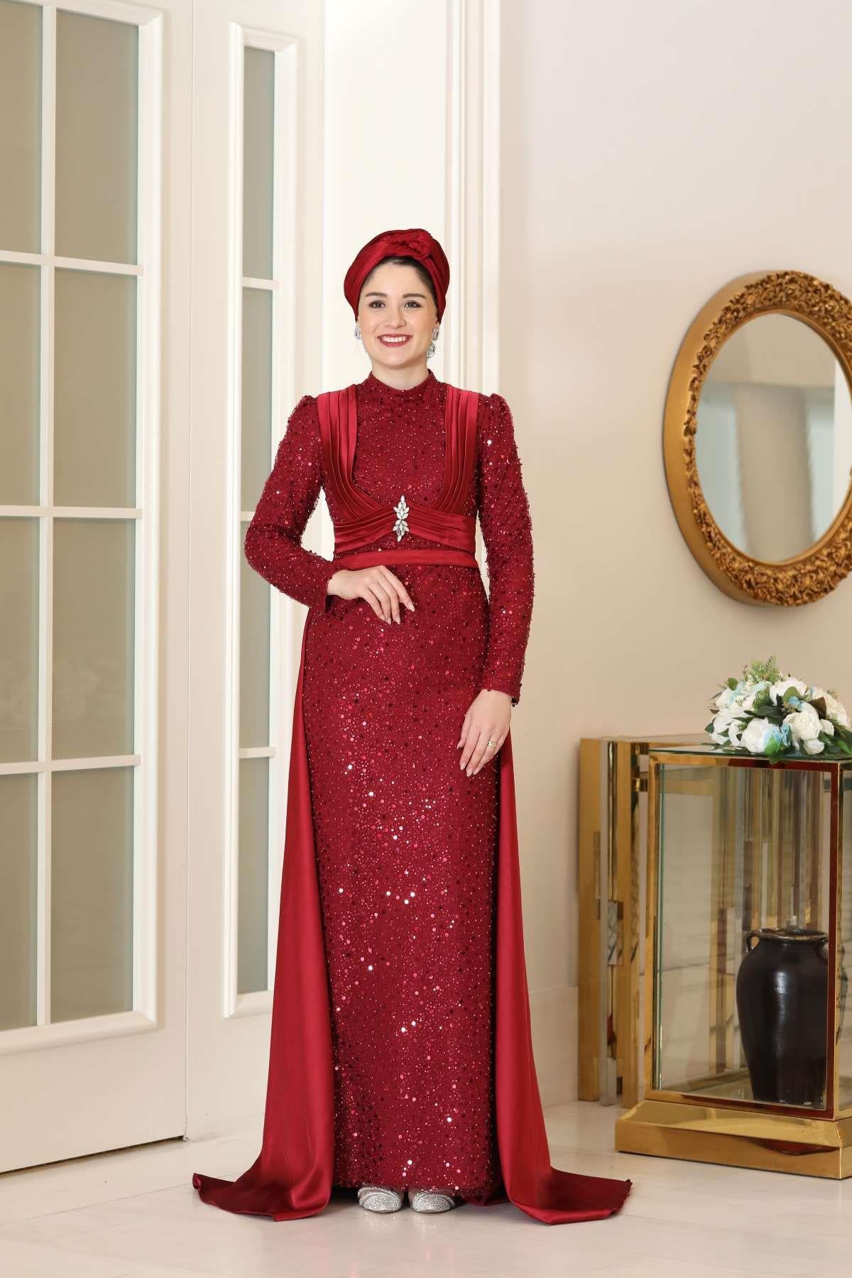 Alya Abiye Bordo BBF48BBF48-BORDOBurak Baran