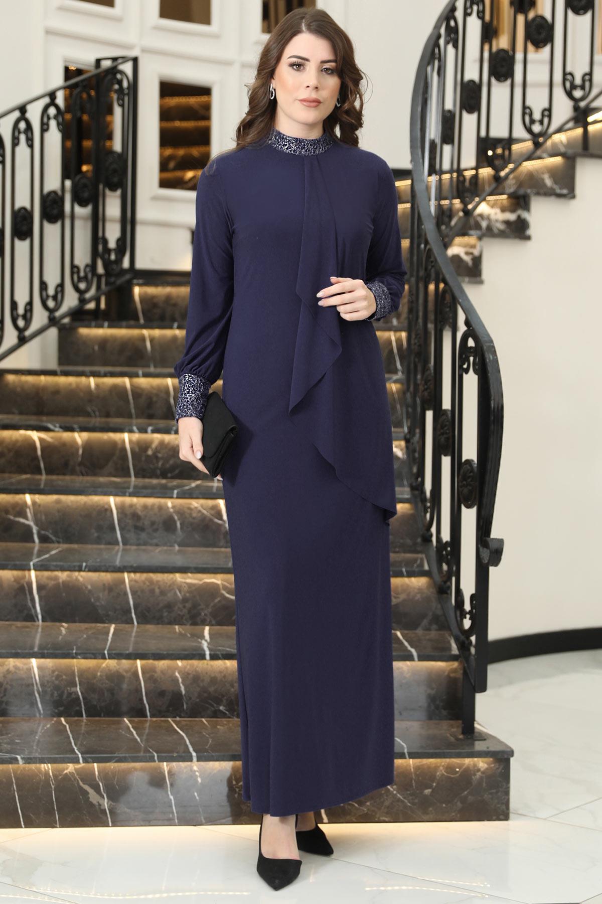 Efsane Sandy Elbise Lacivert ELB42ELB42-LACİVERTElben