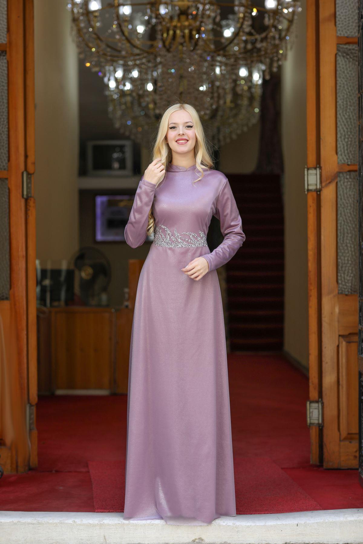 Berfin Abiye Elbise Lila ESM02ESM02-LİLAEsmaca