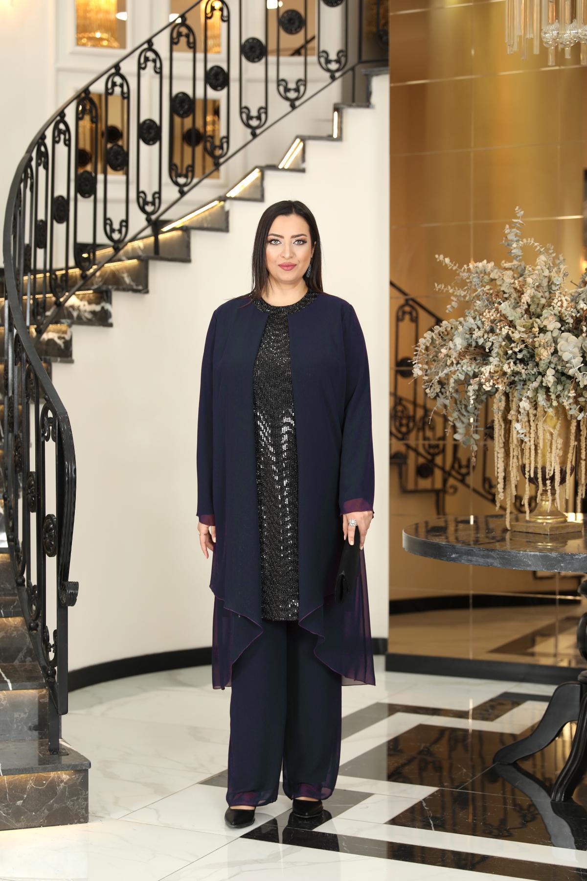 Dilan İkili Takım Lacivert FVM2004FVM2004-LACİVERTFuval Moda