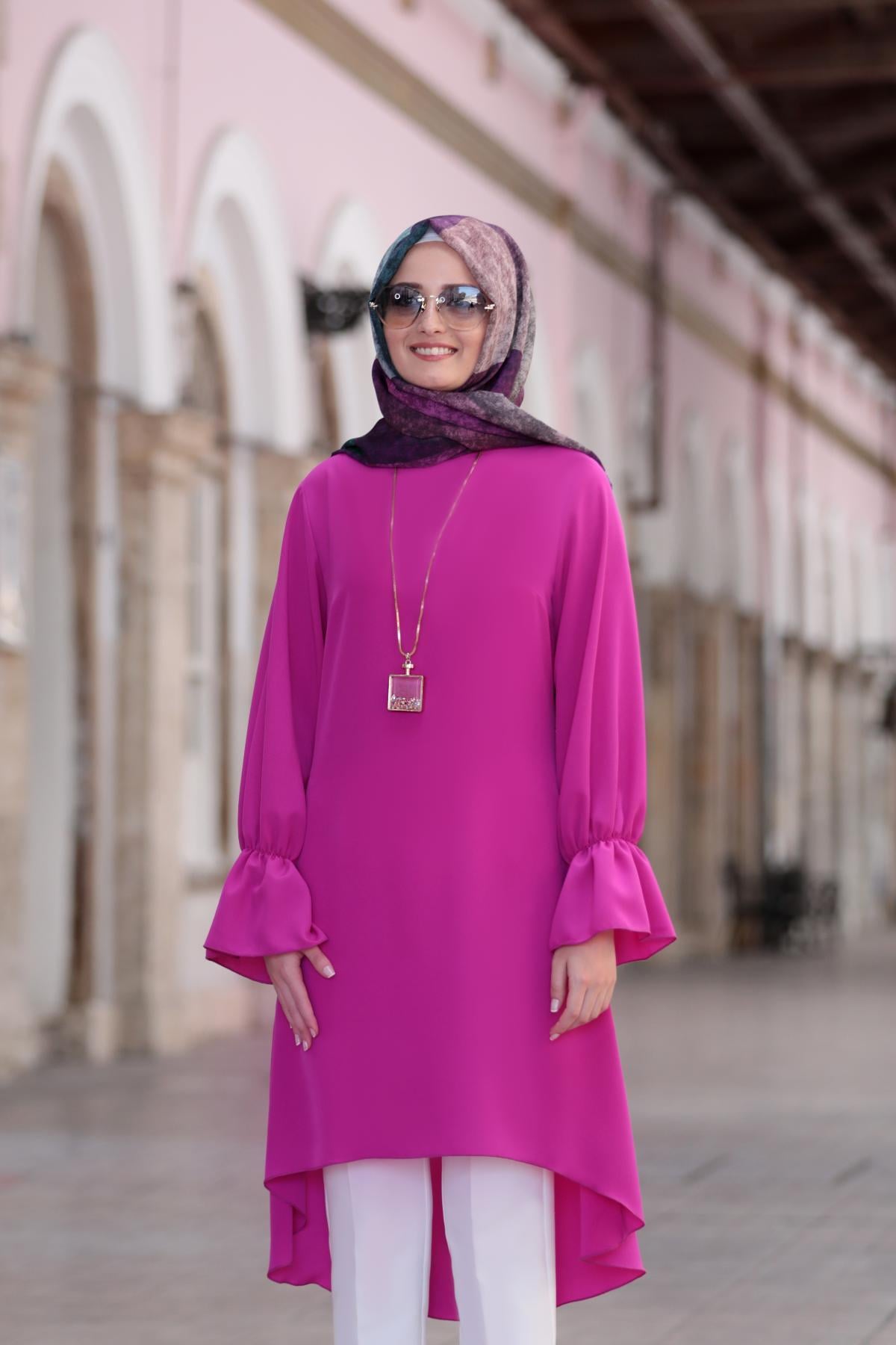 Eflin Tunik Fuşya FVM202FVM202-FUŞYAFuval Moda
