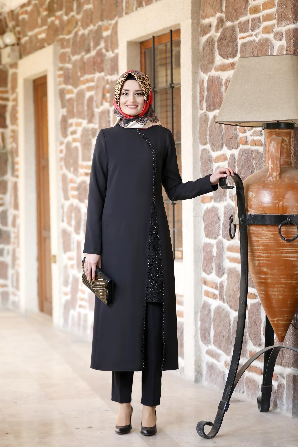 SAHRA İKİLİ TAKIMFVM212-SİYAHFuval Moda