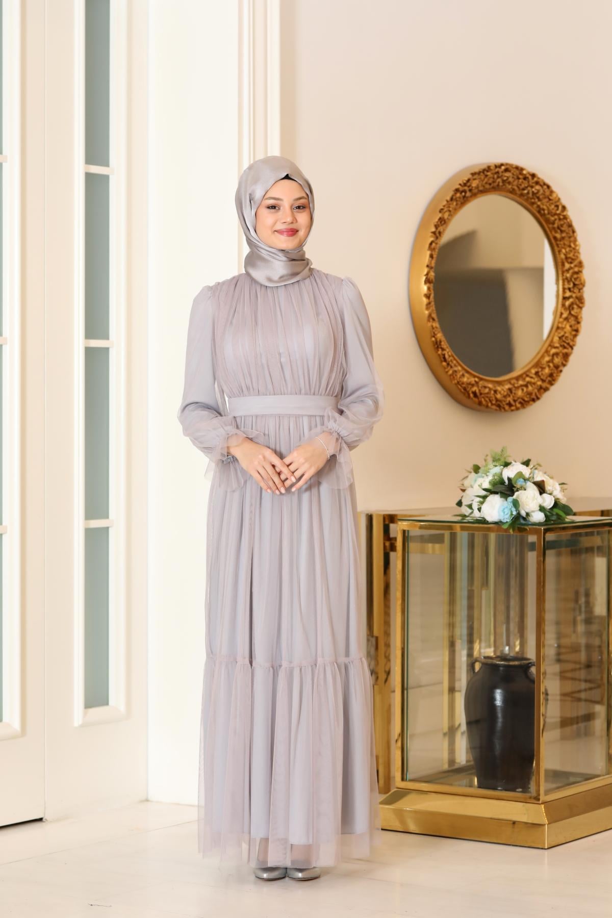 Eftelya Abiye Gri SN90SN90-GRİSefanisa