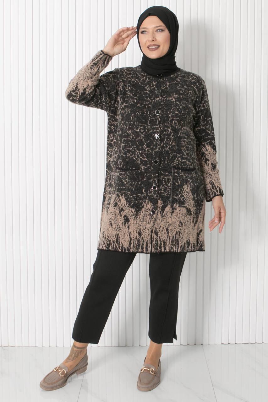 DÜĞMELİ TRİKO HIRKA34005-BEJFahima Elite