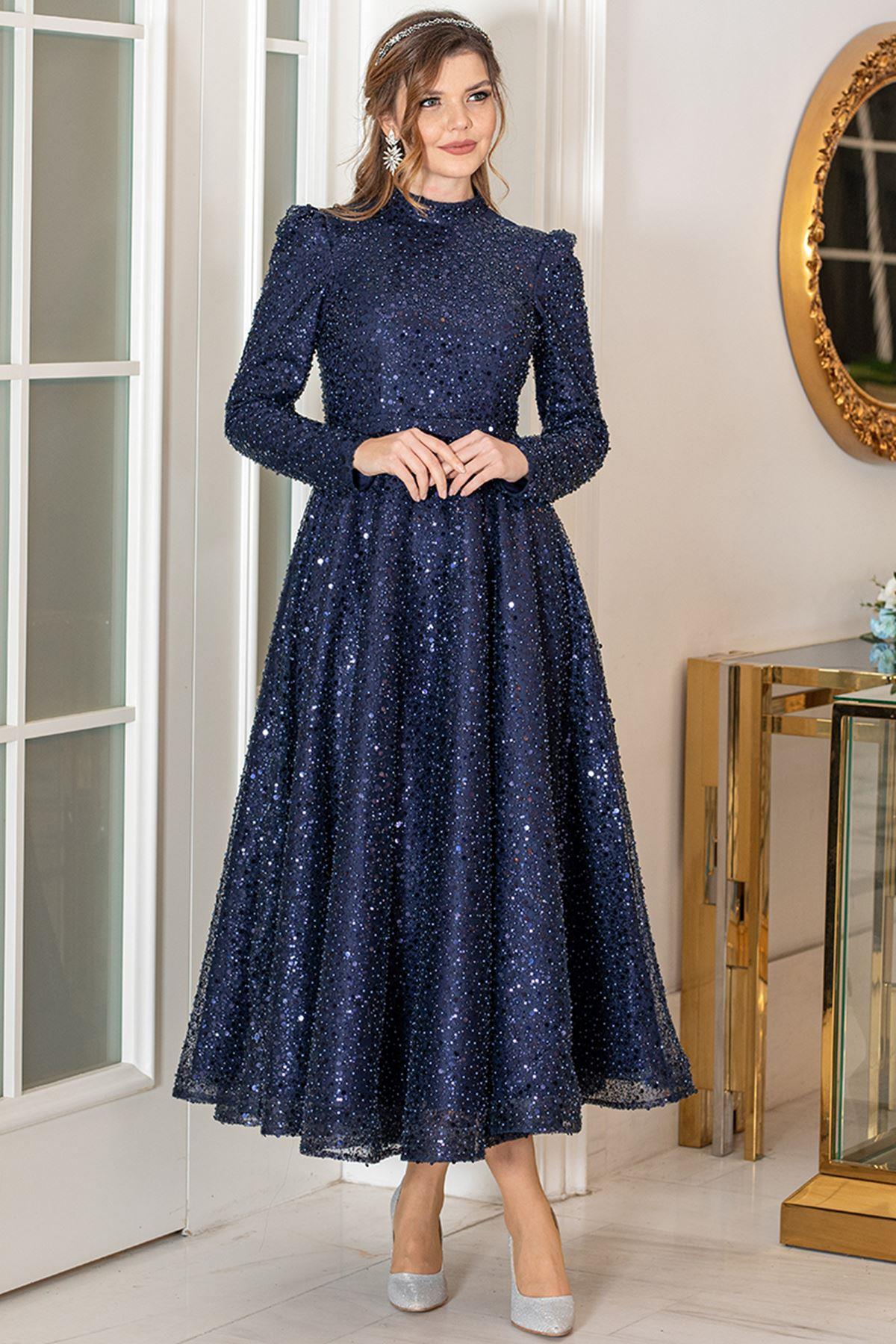 Çalıkuşu Abiye Lacivert AHN244AHN244-LACİVERTAhunisa