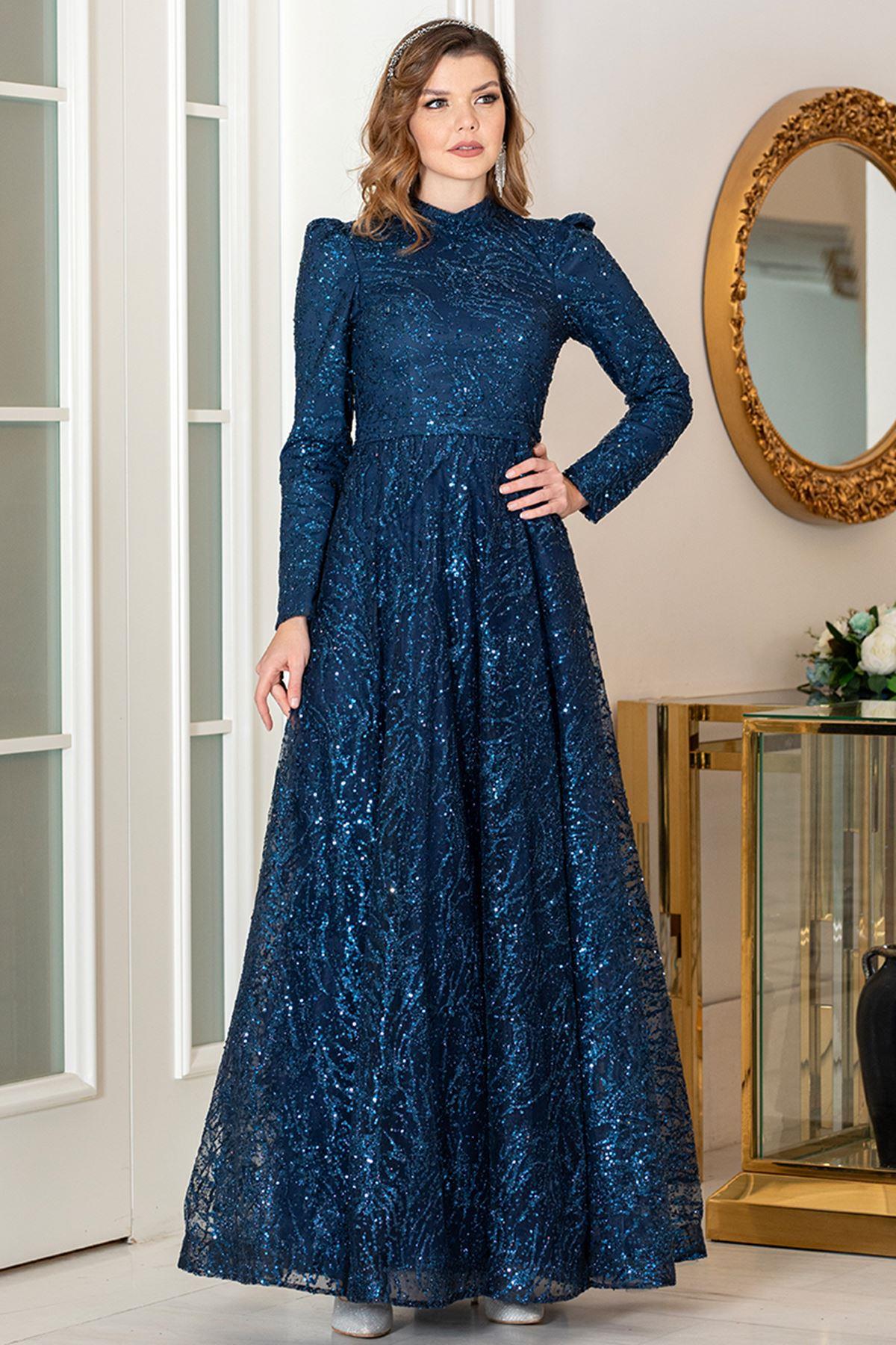 NİLDA ABİYEAHN258-LACİVERTAhunisa