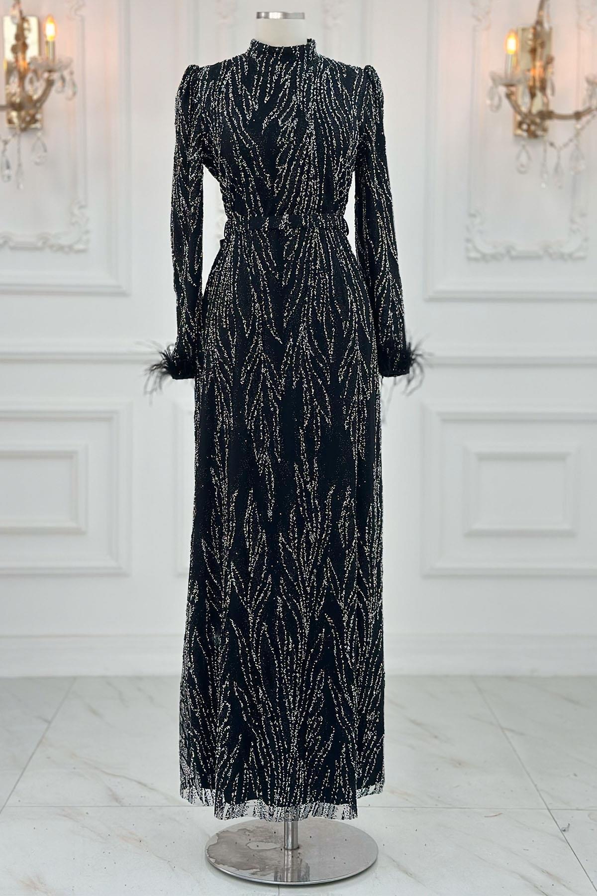 LİDYA ABİYEAMH1004-SİYAHAmine Hüma