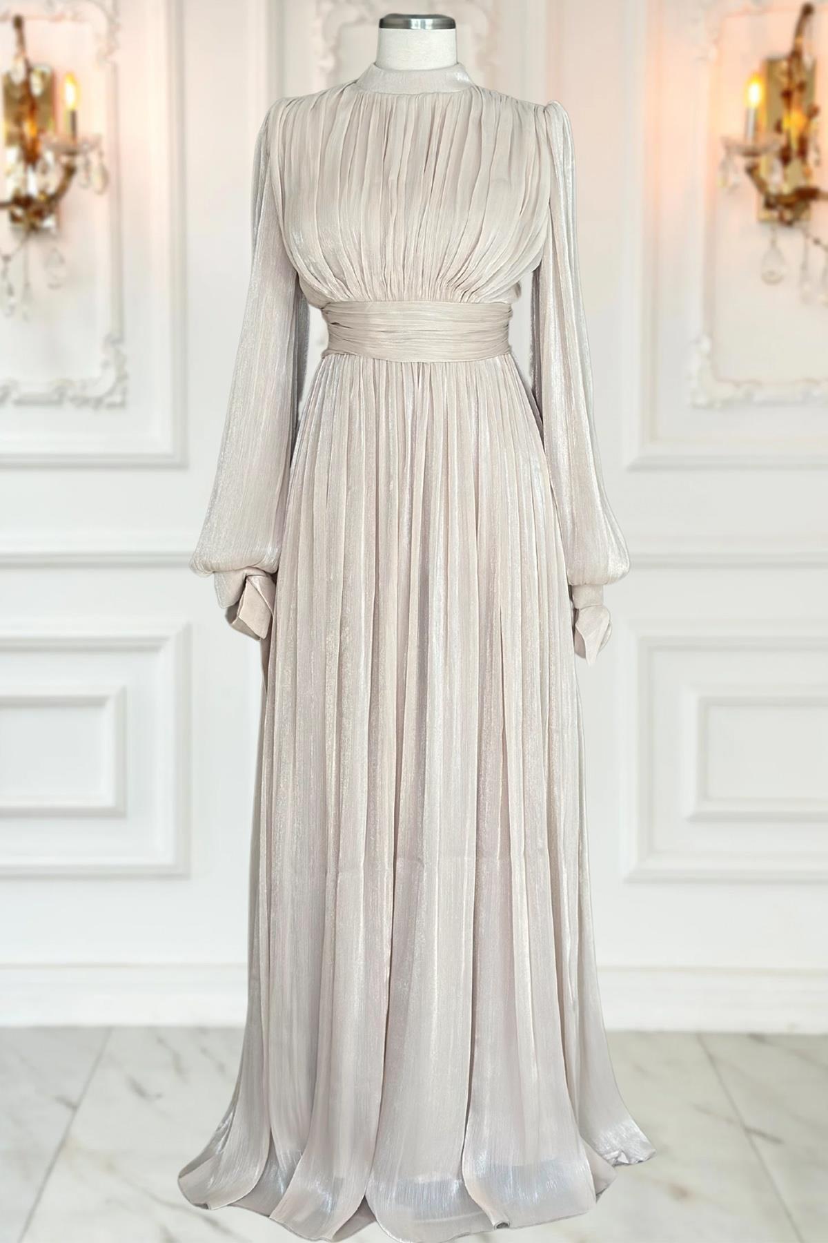 NİDA ABİYE ELBİSEAMH1046-BEJAmine Hüma