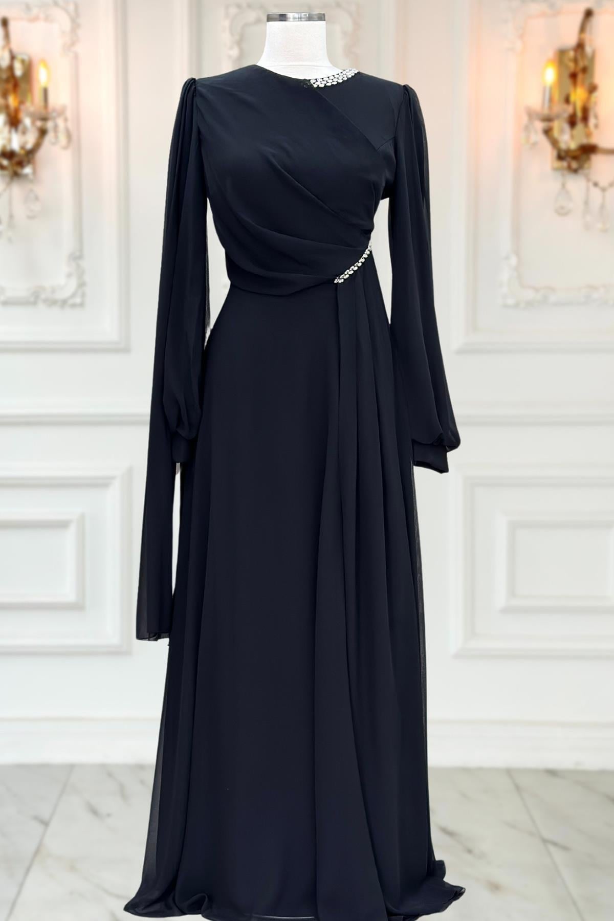 FEZA ABİYEAMH1060-SİYAHAmine Hüma