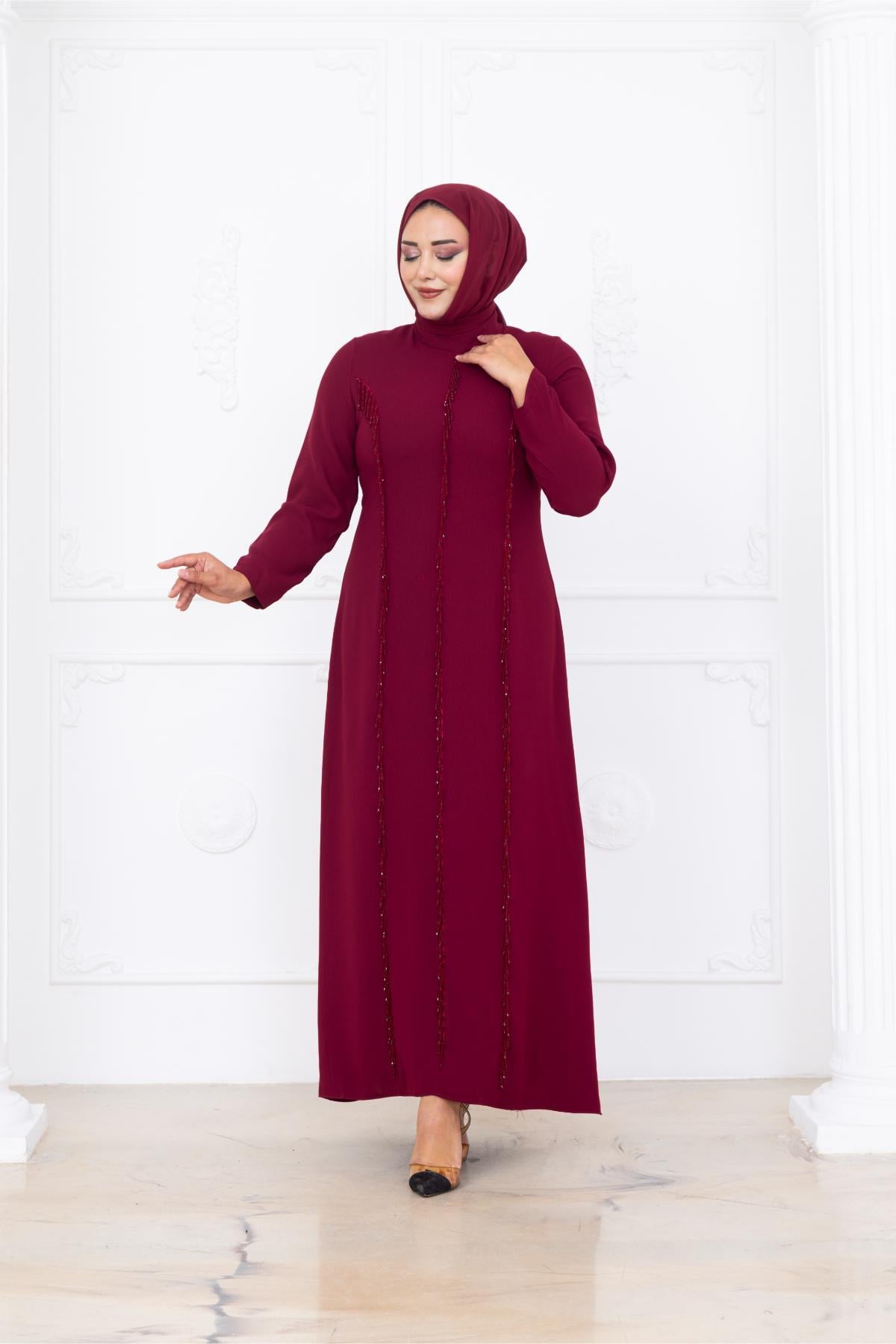 Tuna Tesettür AbiyeAMH1086-MÜRDÜMAmine Hüma