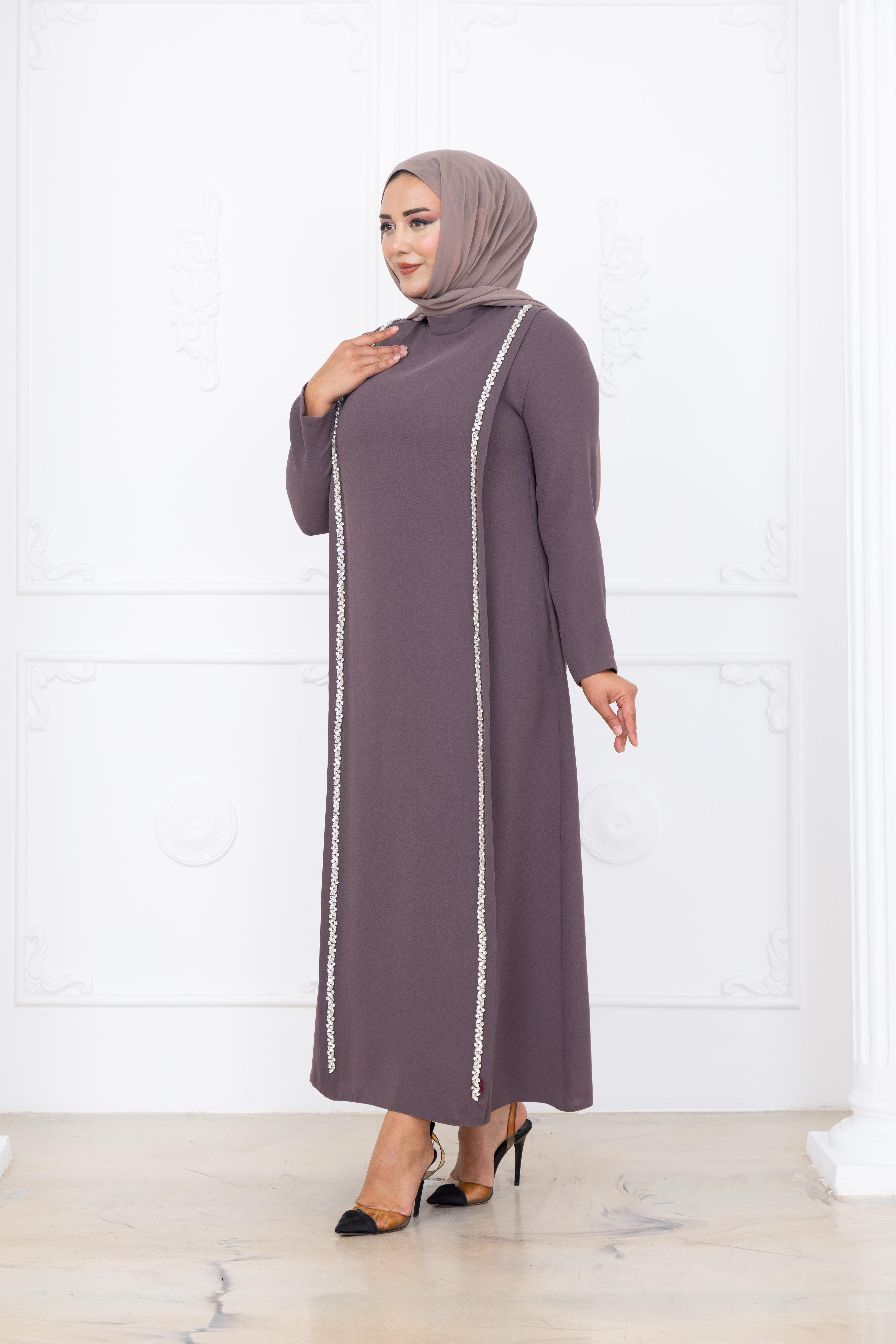 Yakut Testtür Abiye AMH1102-LİLAAmine Hüma