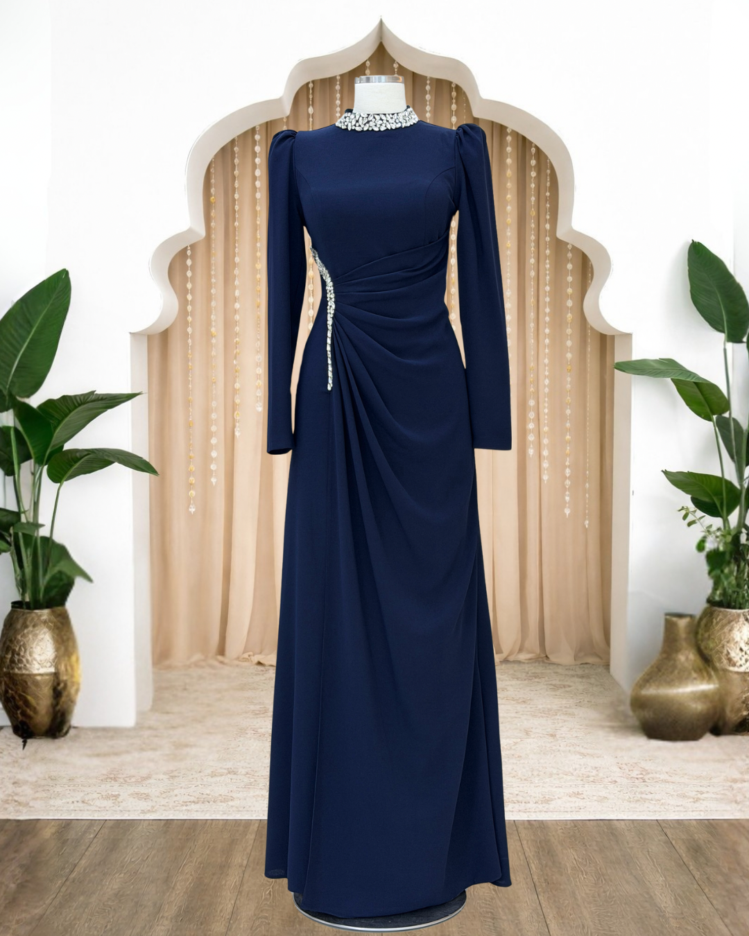 Dilem Abiye AMH1154-LacivertAmine Hüma