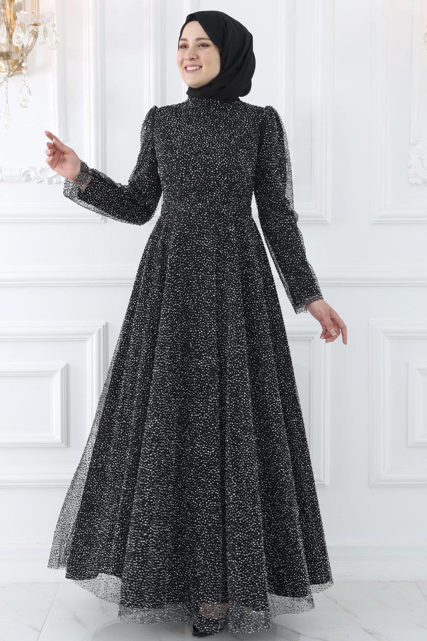 AYMİRA ABİYEAMH980-SİYAHAmine Hüma