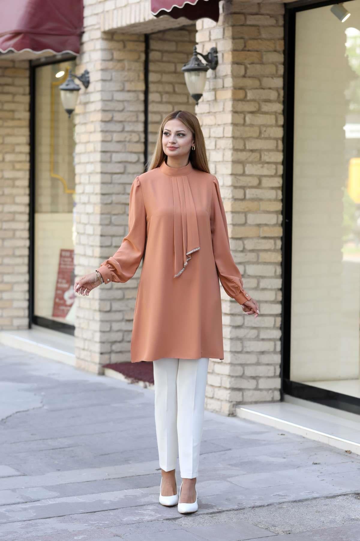 IŞIL TUNİKANR34-CAMELAhunur Moda