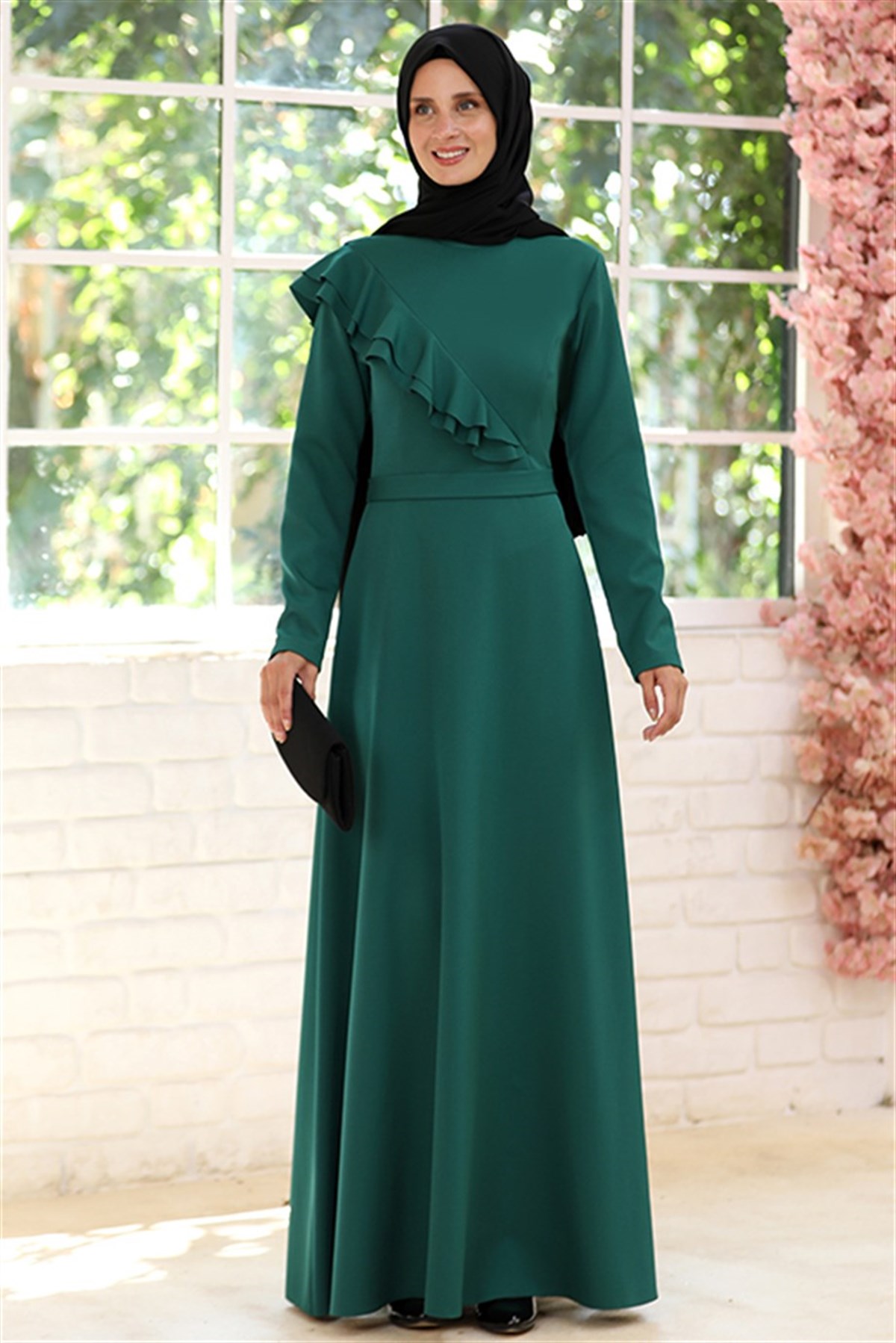 NEVA ABİYE ELBİSEELB34-ZÜMRÜTElben