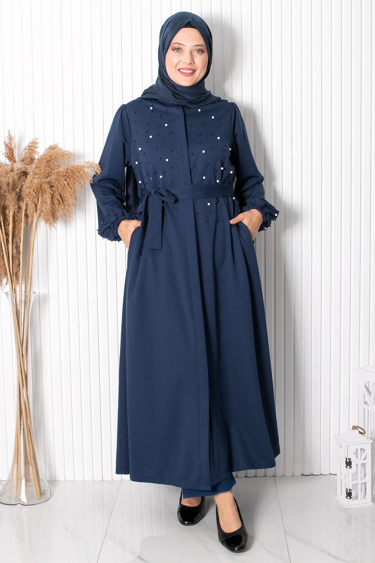 İNCİLİ FERACEFHM894-LACİVERTFahima