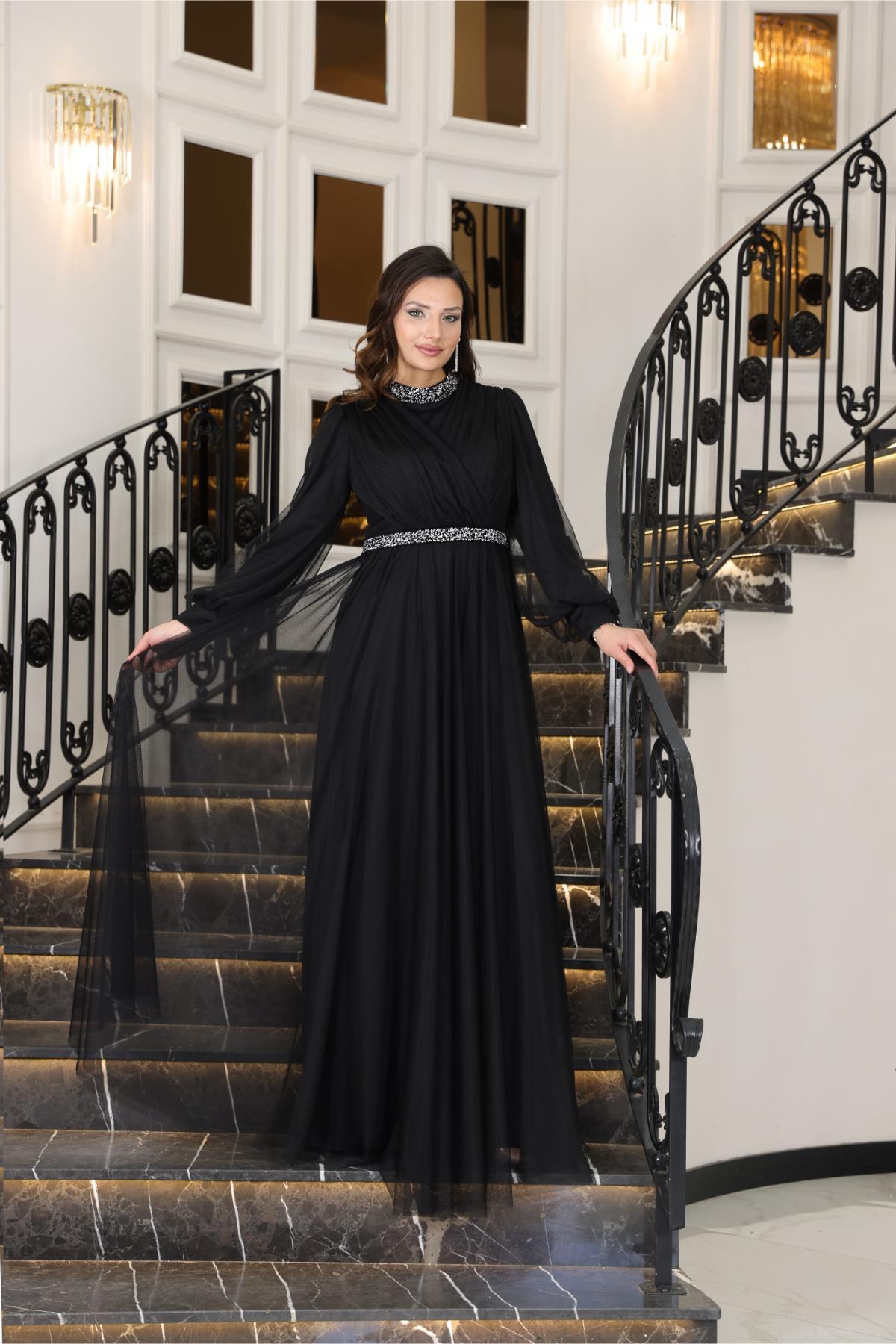 SENA ABİYEFVM210-SİYAHFuval Moda