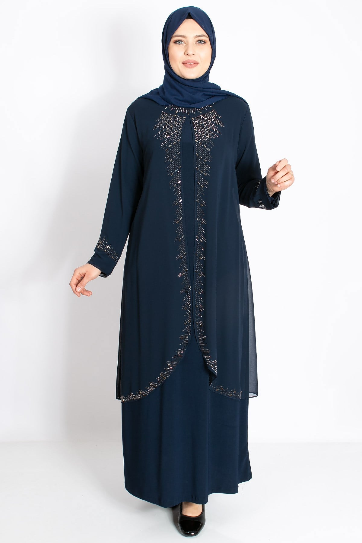 TAŞ İŞLEME DETAYI ABİYE MDA2224-LACİVERTMDA