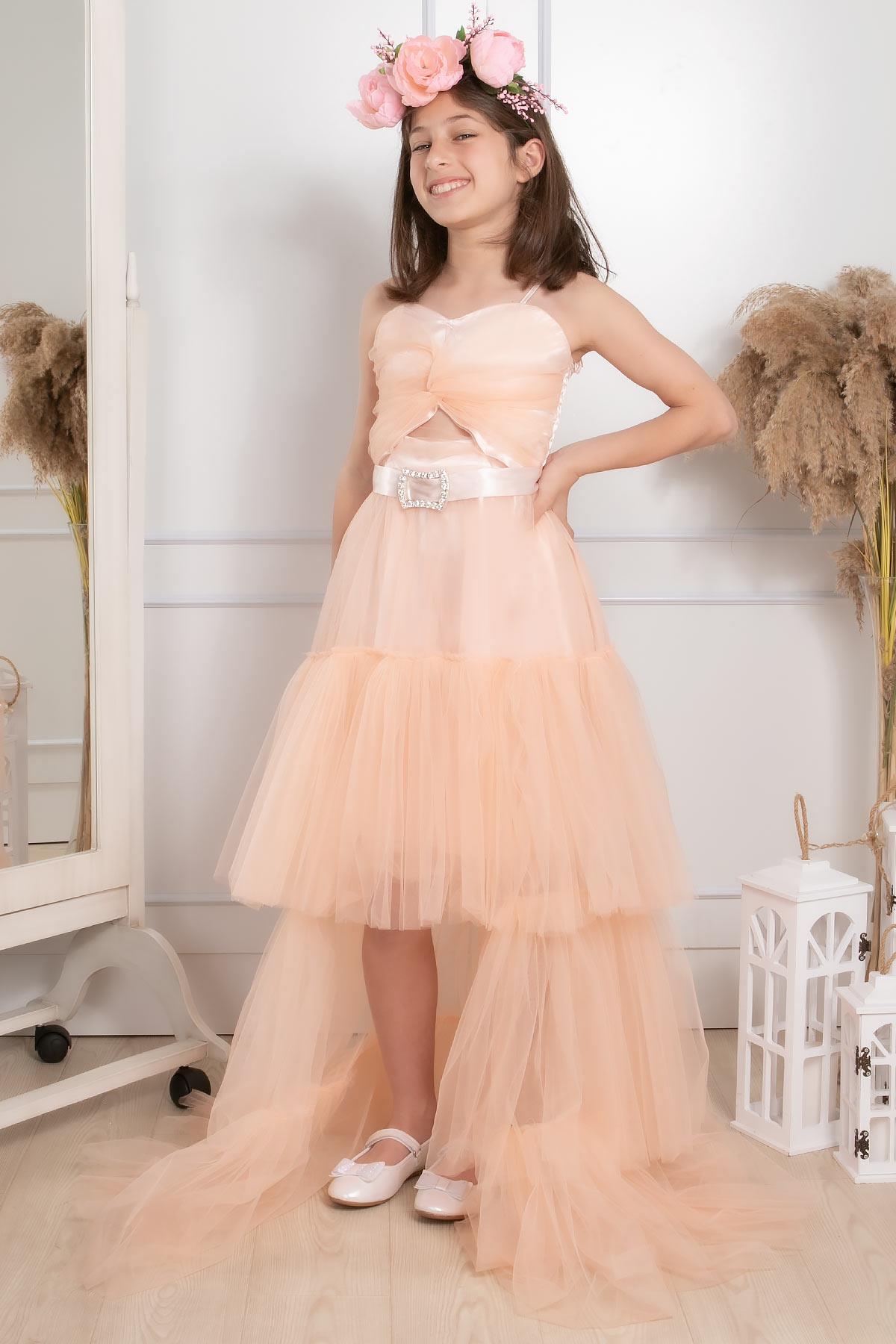 TAŞ DETAYLI TÜL ABİYEMDV316-SOMONModaviki