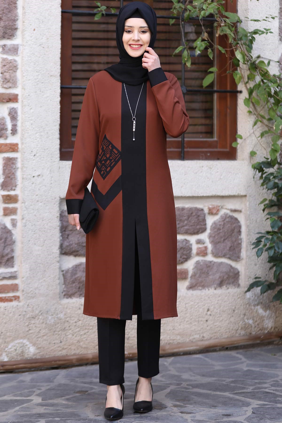 BEYZA İKİLİ TAKIMSN36-KAHVERENGİSefanisa