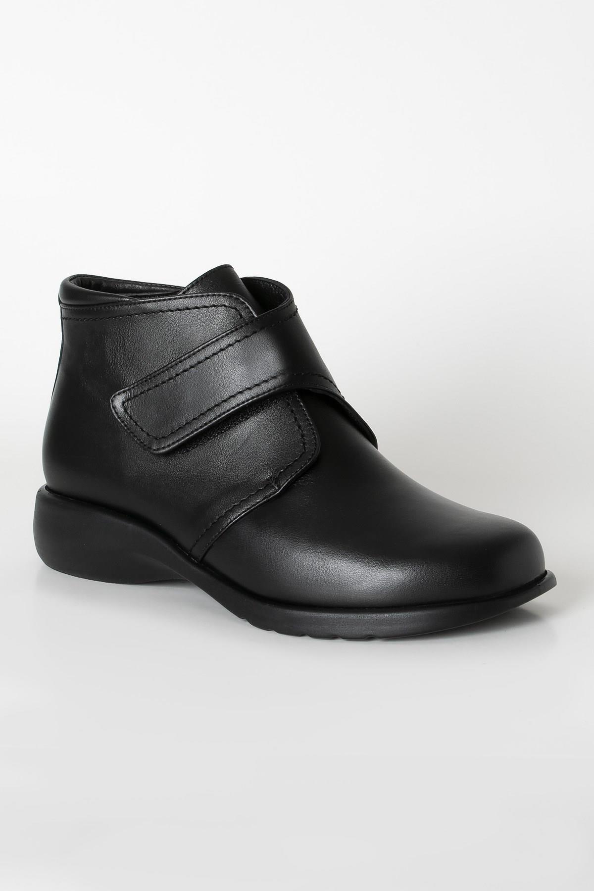 Genuine Leather Anatomical Boot Black ZND804ZND804-SİYAHModaviki