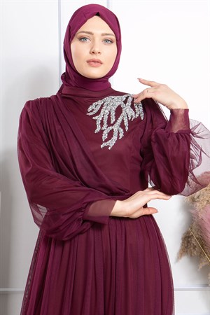 Parıltı Abiye Mürdüm FHM866FHM866-MÜRDÜMFahima