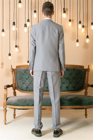 Pants - Vest - Jacket - 3 Piece Suit - Lined - Grey -  MDV100MDV100-GRİModaviki