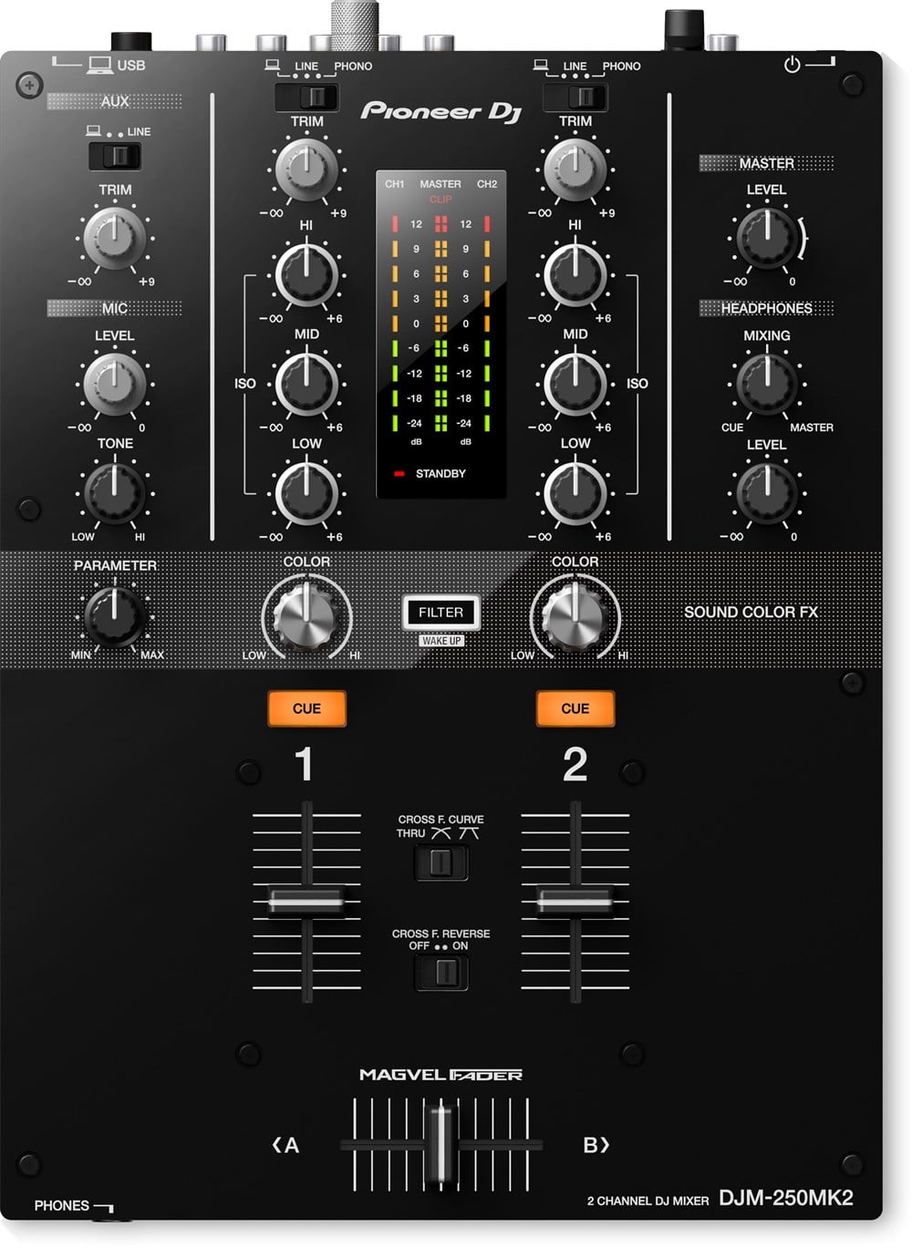 Pioneer DJM-250 MK2 İki Kanal Dj Mikser