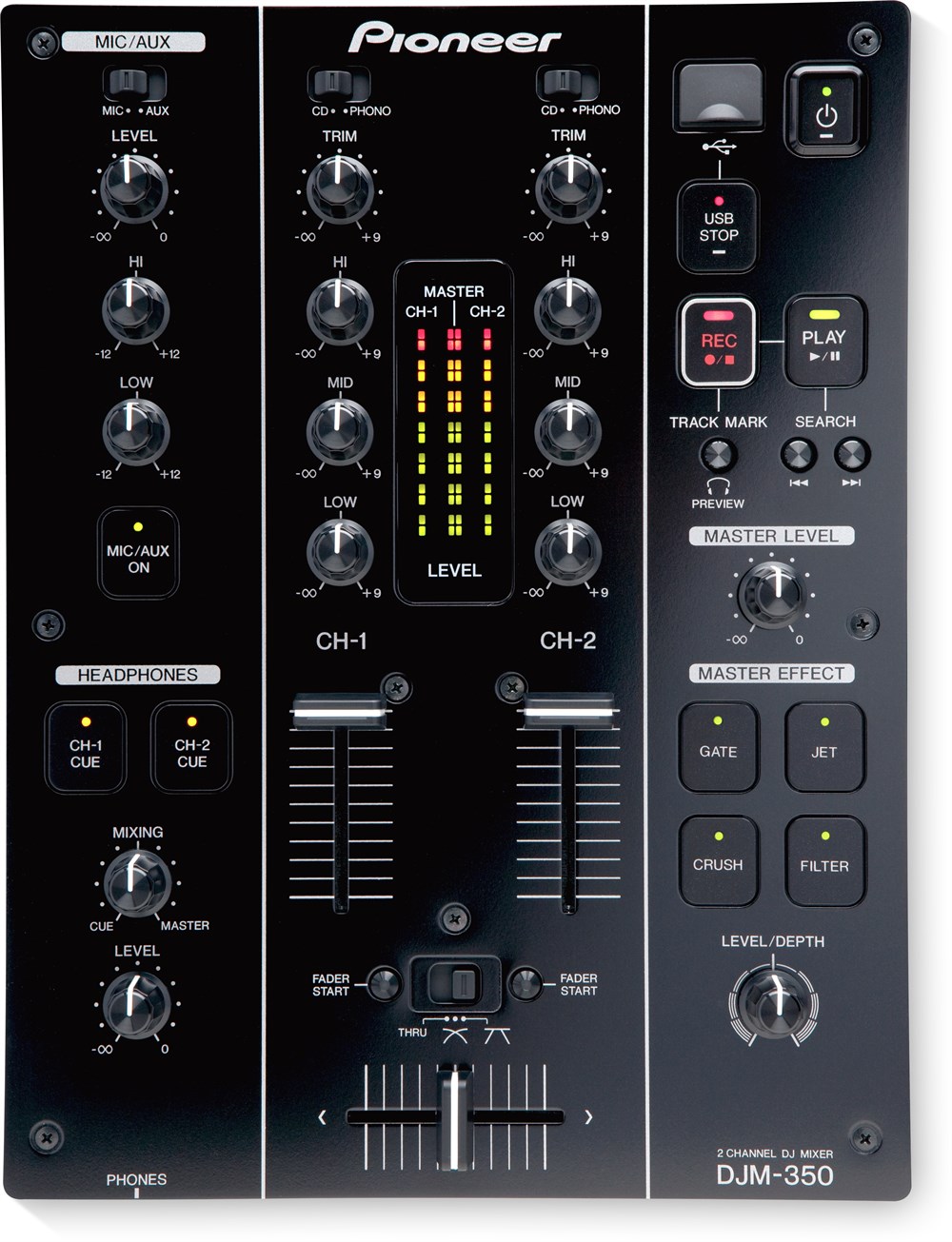 Pioneer DJM-350 İki Kanal Dj Mikser