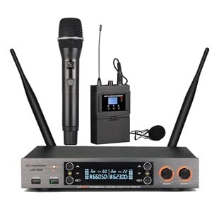 KLANGMEİSTER UW-102EY TEK EL-YAKA TELSİZ MİKROFON
