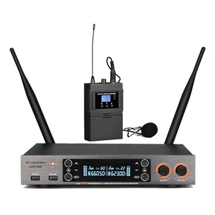 KLANGMEİSTER UW-102Y TEK YAKA TELSİZ MİKROFON