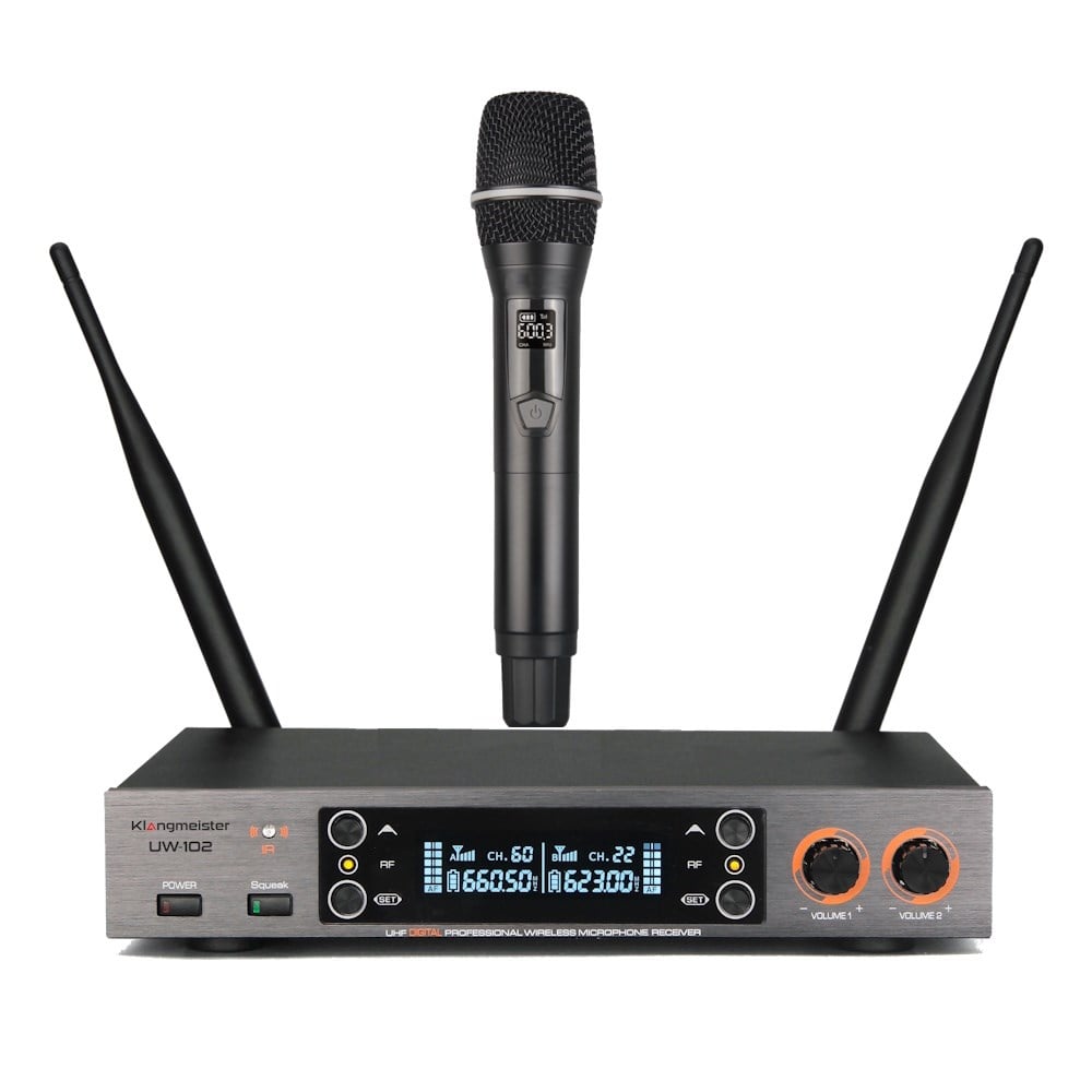 KLANGMEİSTER UW-102E TEK EL TELSİZ MİKROFON