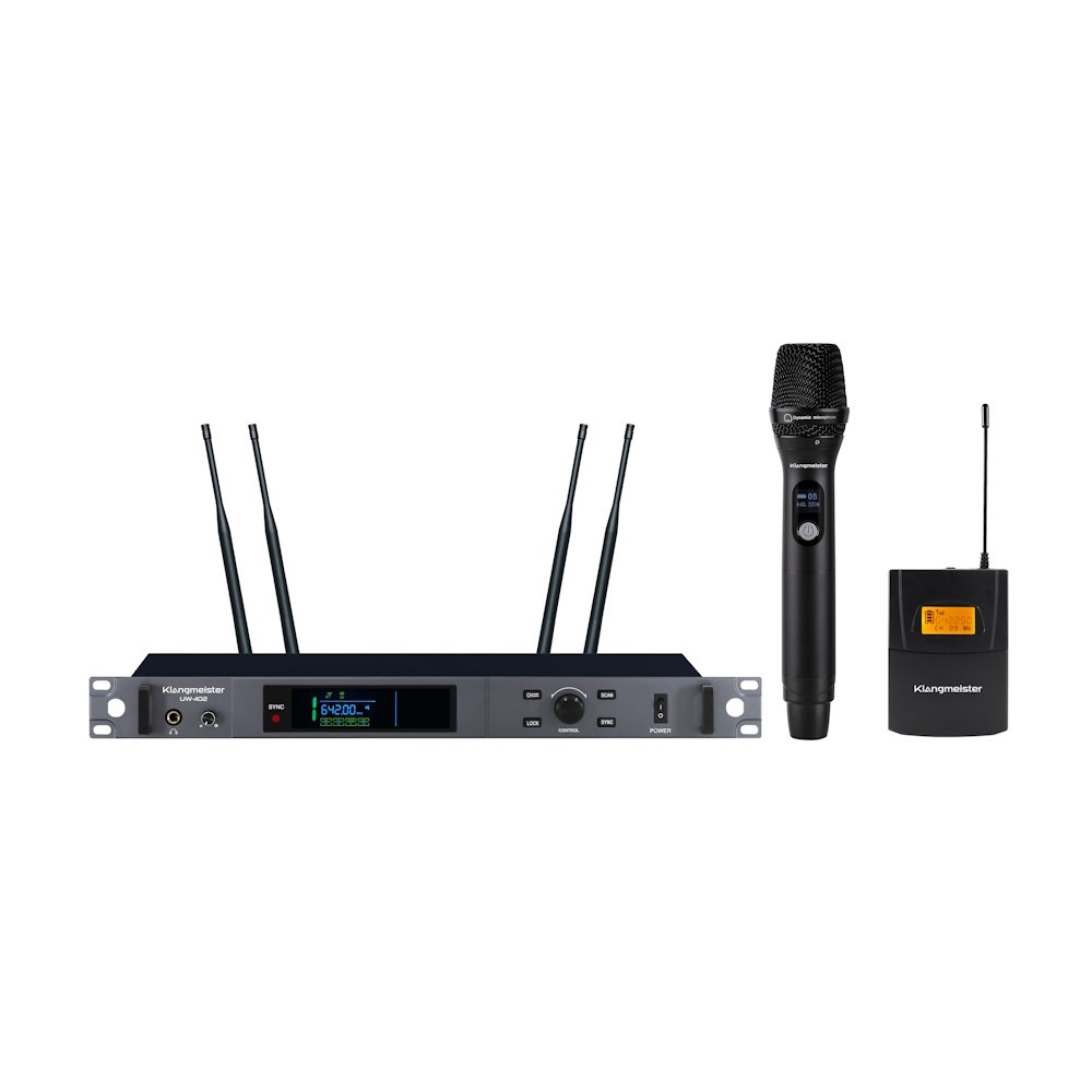 KLANGMEİSTER UW-402EY TEK EL-YAKA TELSİZ MİKROFON