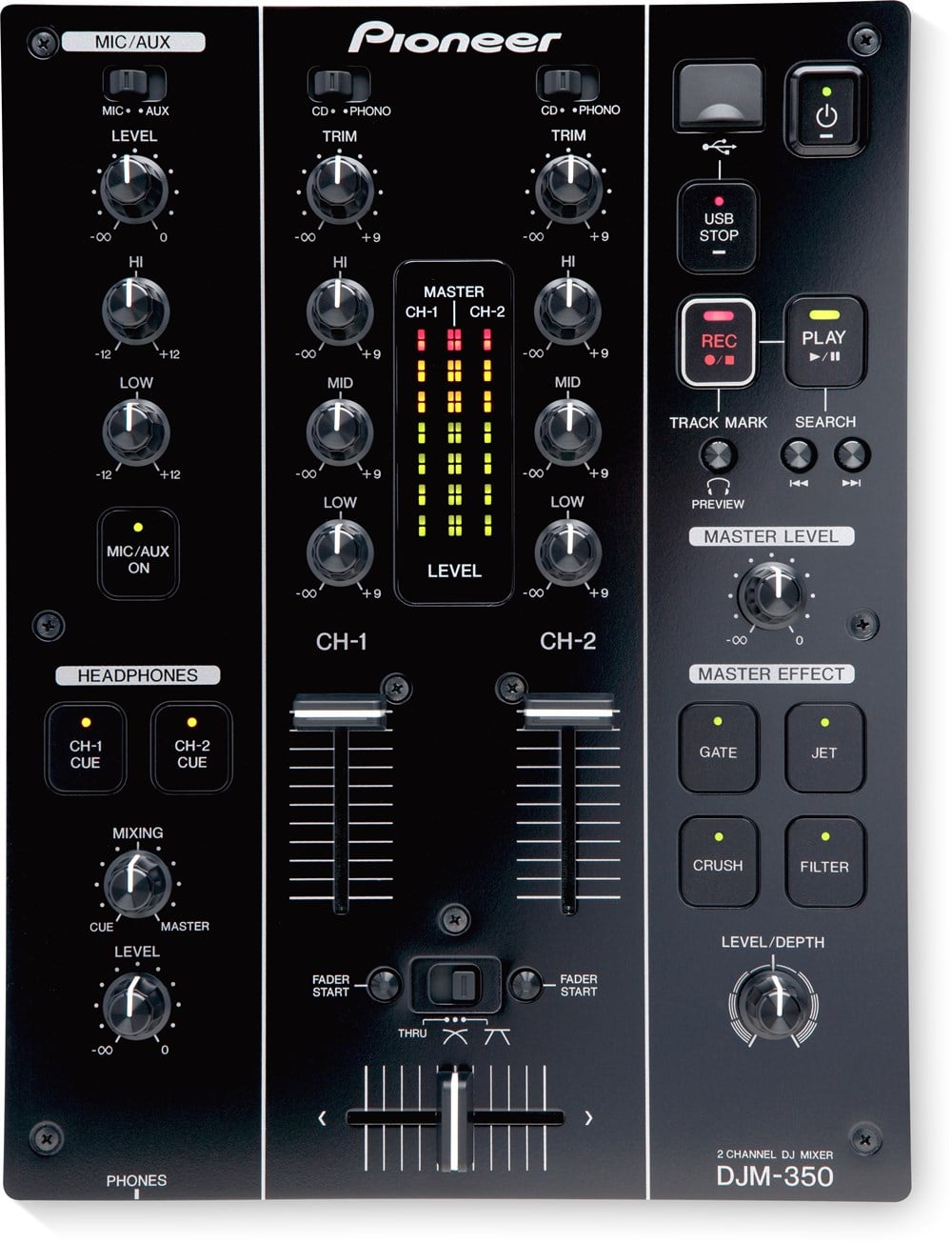 Pioneer DJM-350 İki Kanal Dj Mikser
