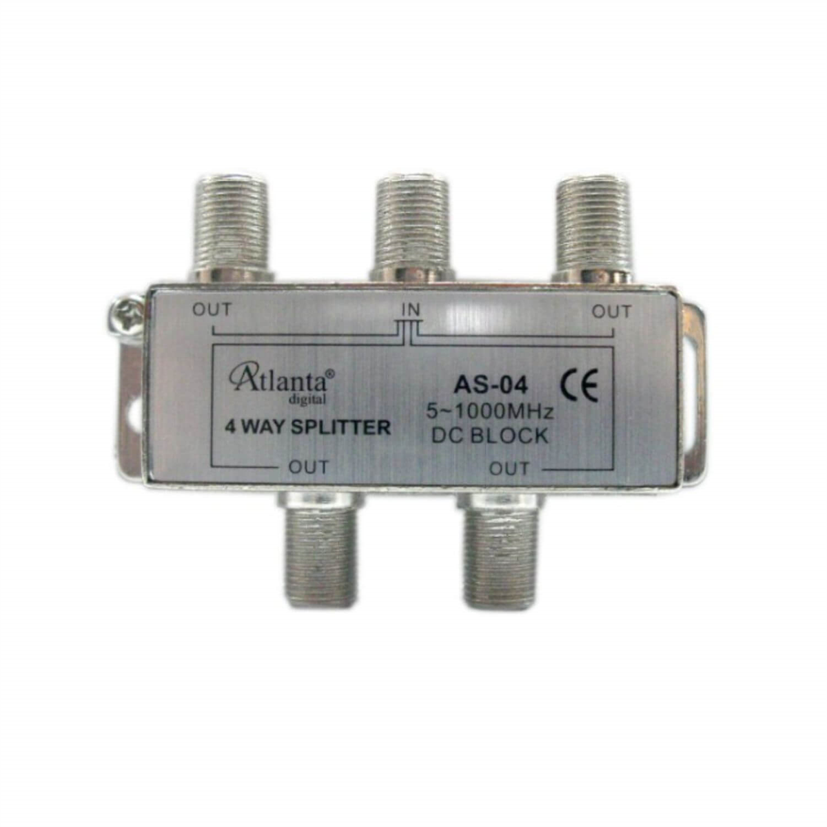 AtlantaSplitter Uydu BölücülerAtlanta AS-04 1/4 Uydu Bölücü (5-1000 MHz)  DC Block 