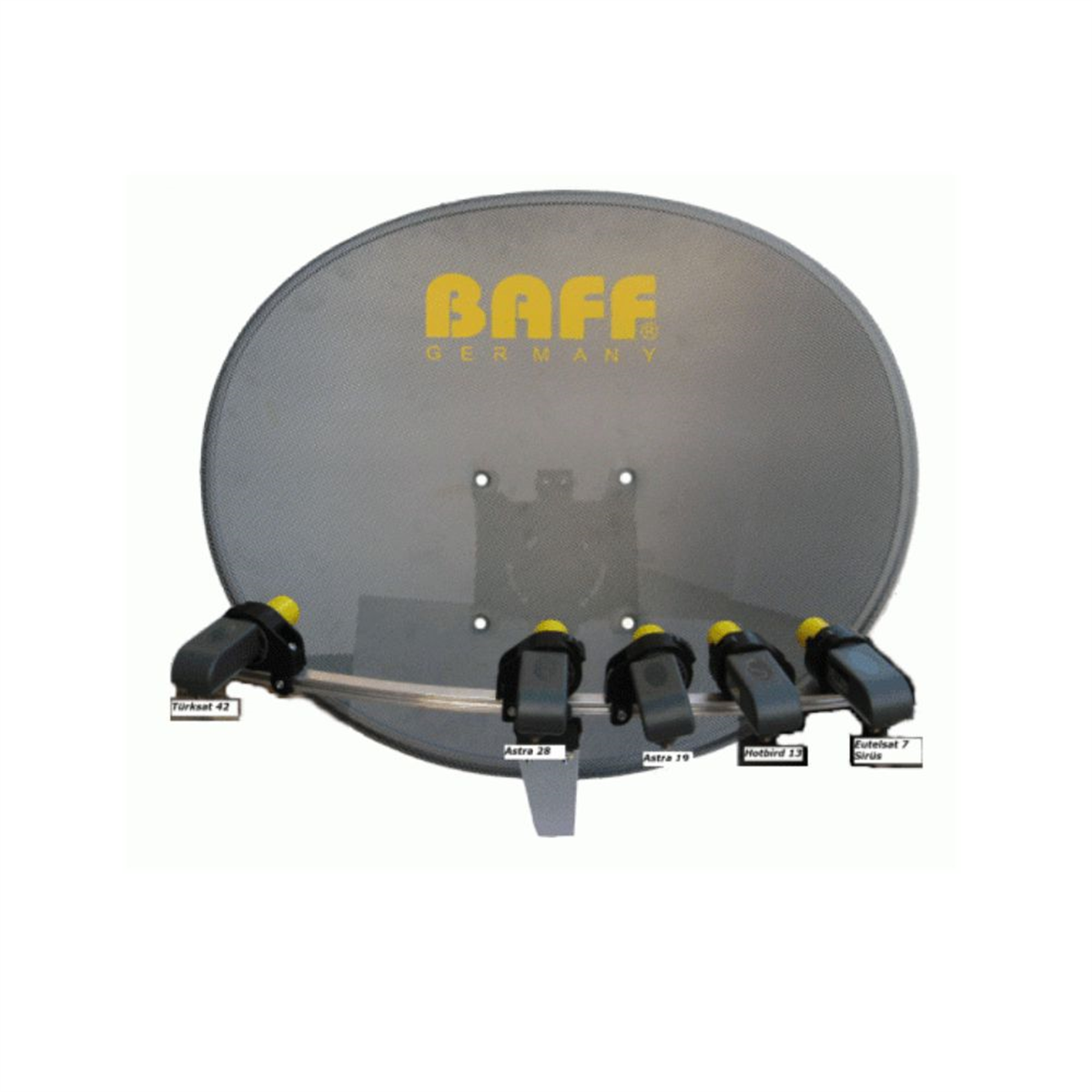Baff MultiFocus Çanak Anten - Sabit Yönden 5 Uydu