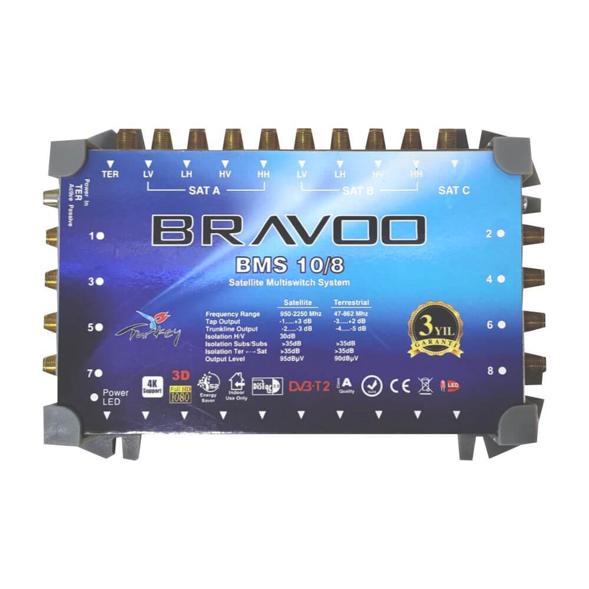 BravooBravoo (Santral) MultiswitchBravoo 10/08 Sonlu Multiswitch Santral