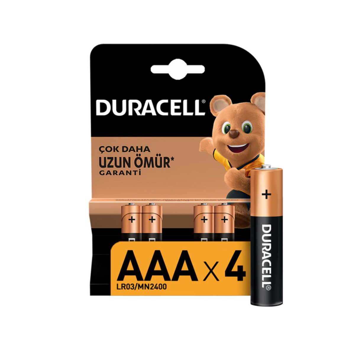 DuracellPil ve AkülerDuracell AAA ince 4'lü Kalem Pil