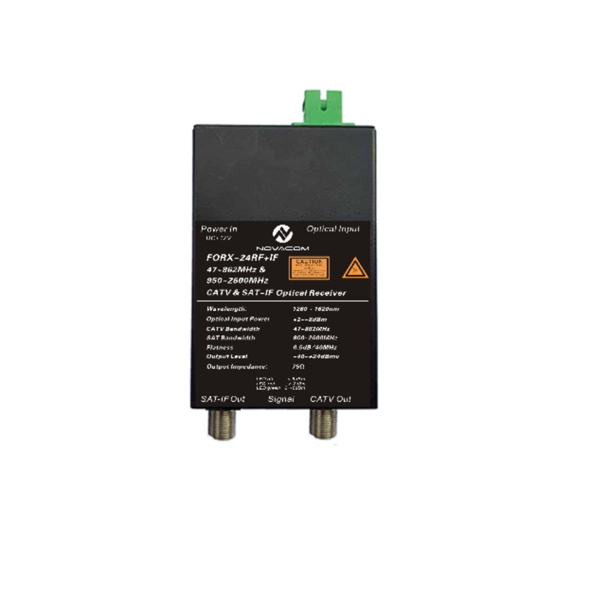 Forx–24 RF+IF Fiber Optik Alıcı