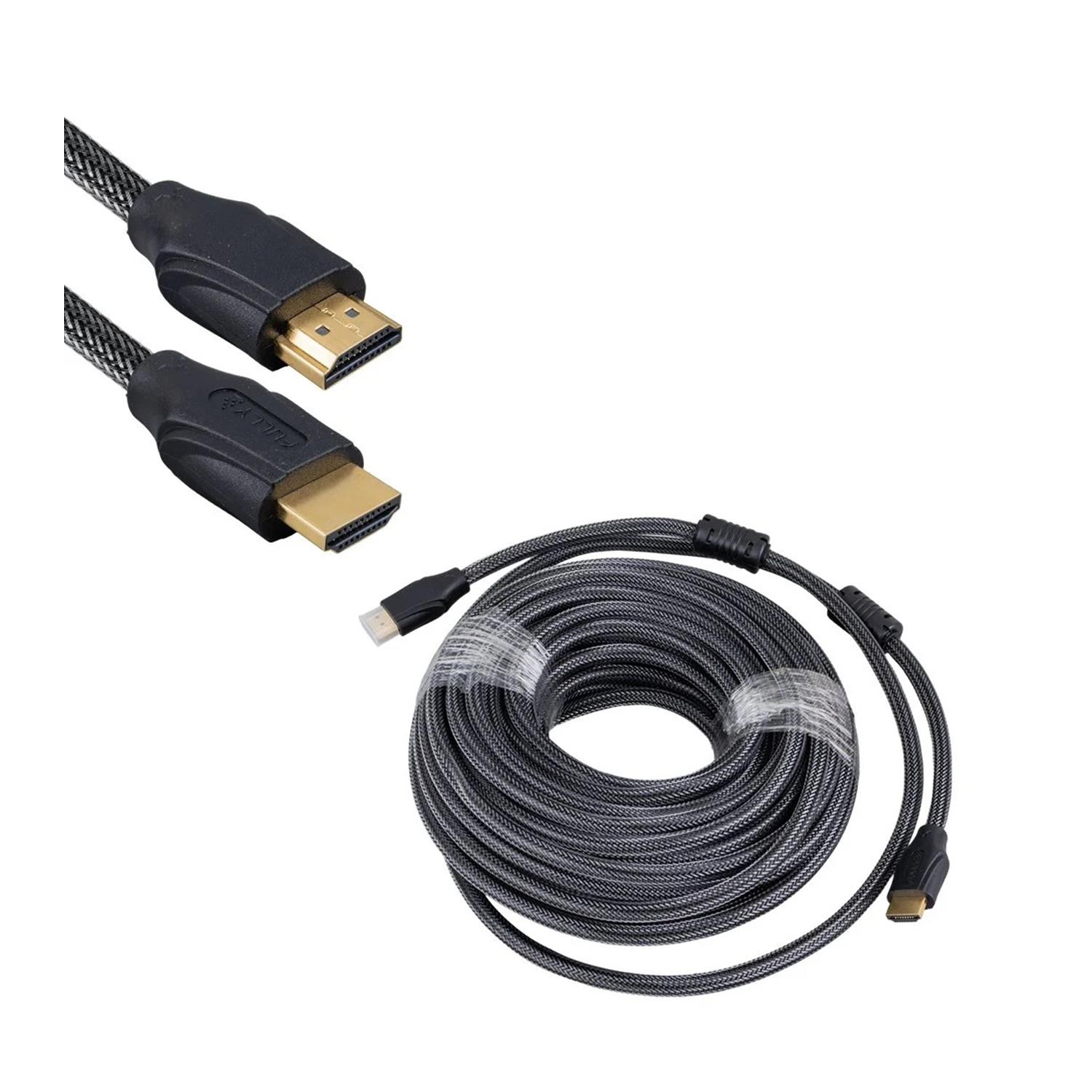 FullyHdmı KablolarFully G-507E 15 Metre Örgülü Gold Uçlu HDMI Kablo
