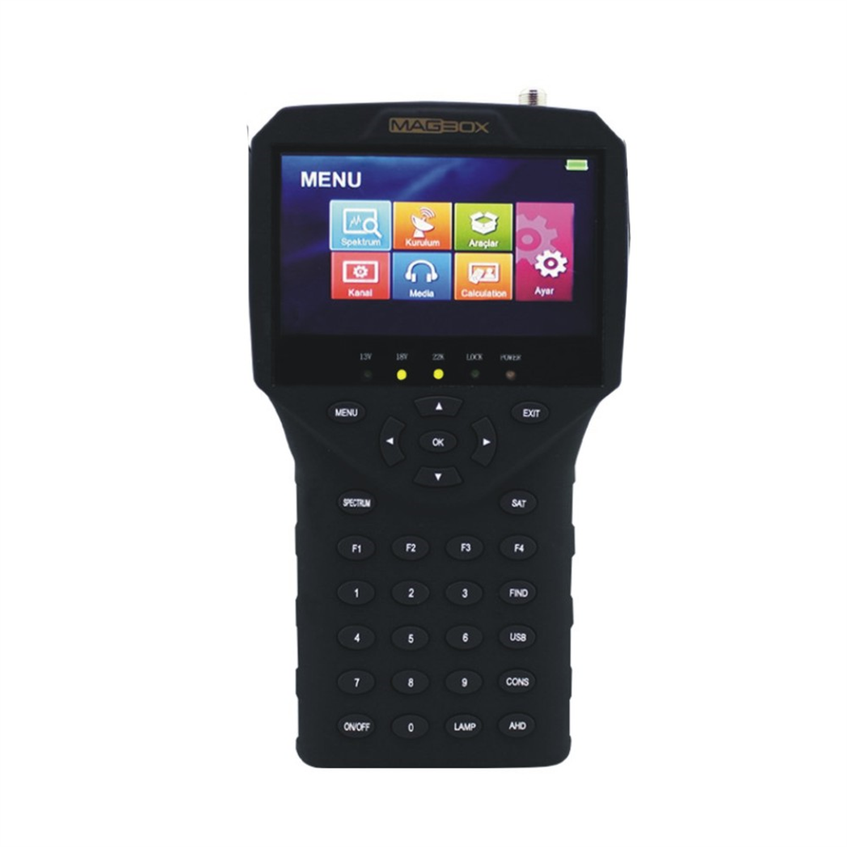 Magbox HD-3240 Görüntülü HD Uydu Bulucu-AHD Kamera Test Cihazı