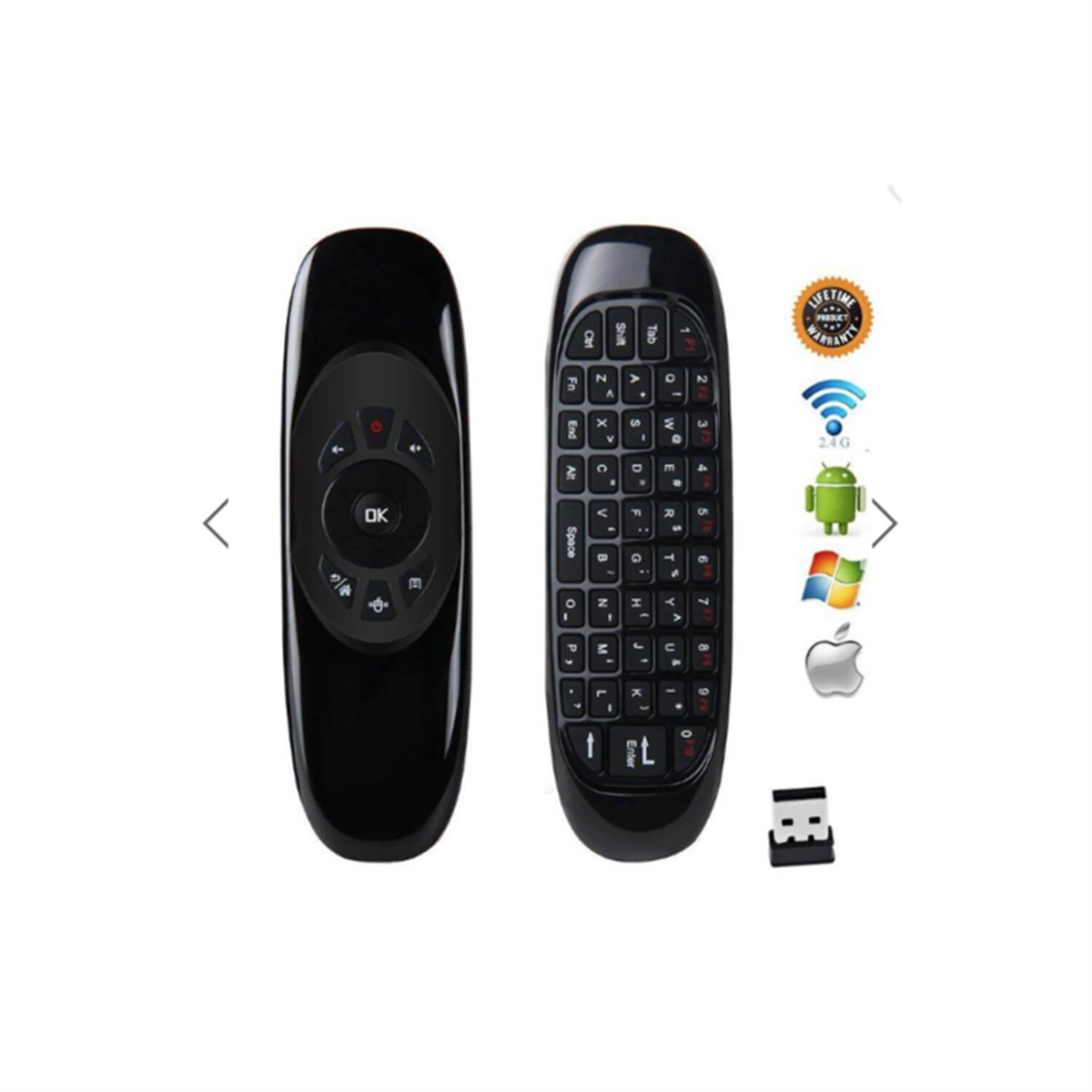 MultiboxUydu Alıcısı KumandalarıMultibox 2.4G Kablosuz Mini Klavye ve Mouse Kumanda