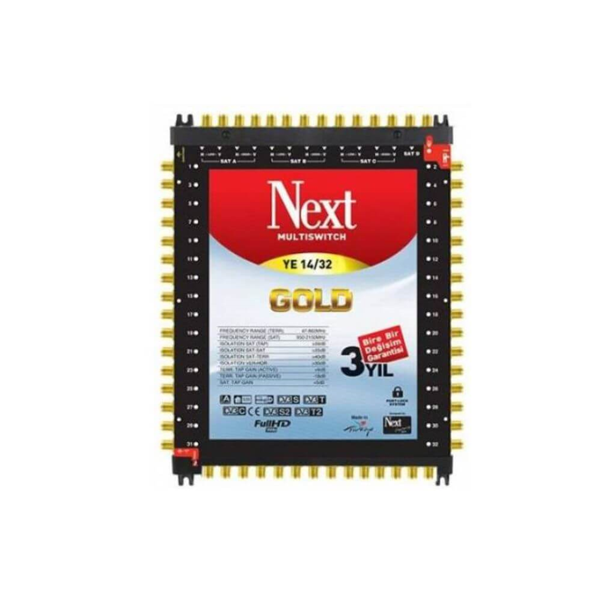 Next NextstarNext (Santral) MultiswitchNext YE-14/32 Kaskatlı Uydu Santral MultiSwitch